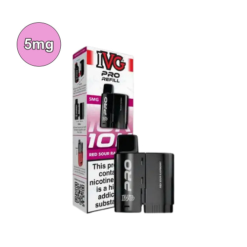 Red Sour Raspberry – 5mg IVG Pro 12 Refill Pods