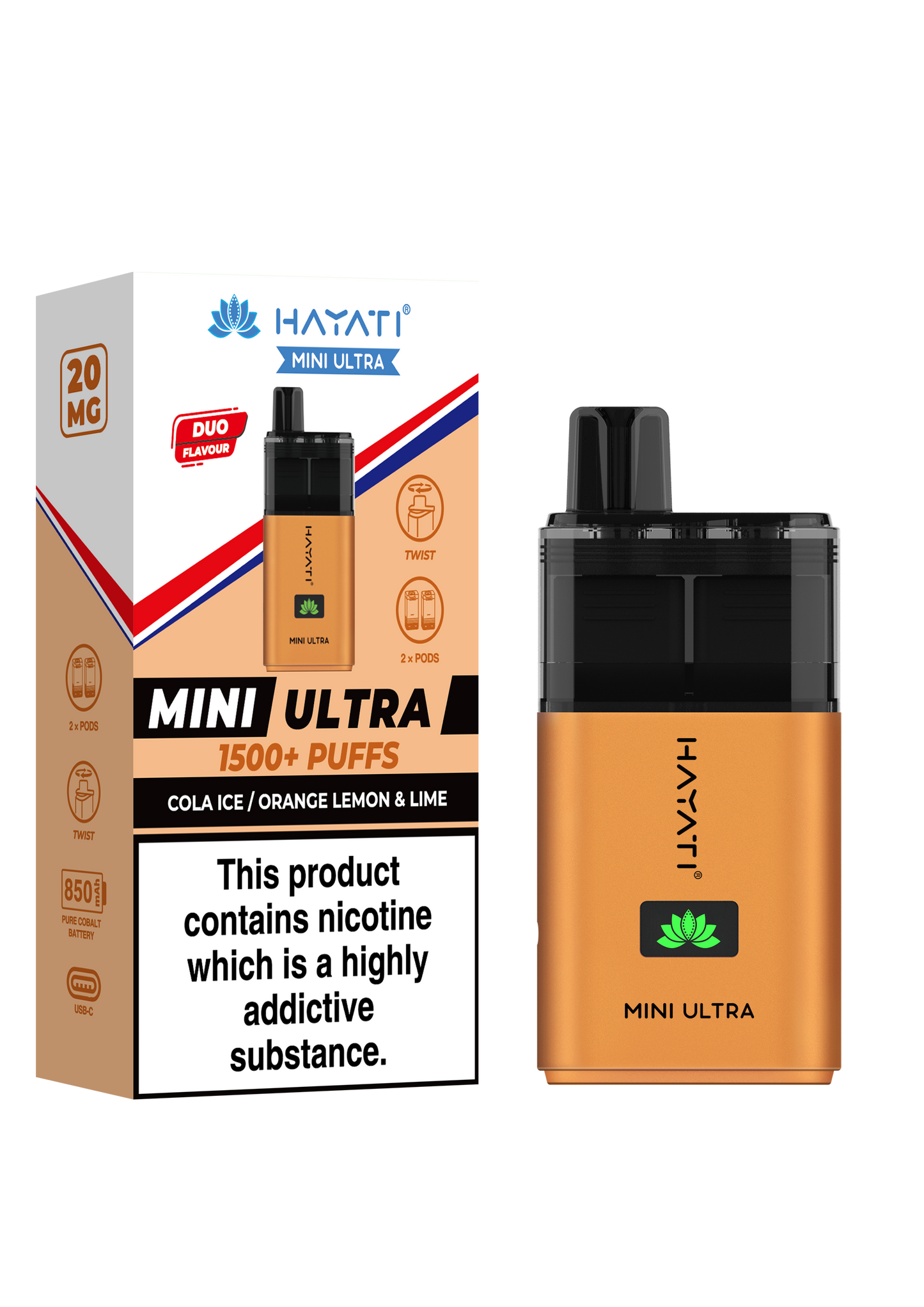 Hayati Mini Ultra 1500+ Puffs