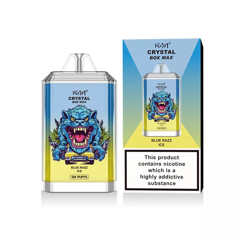 R and M Crystal Box Max 12,000 Puffs