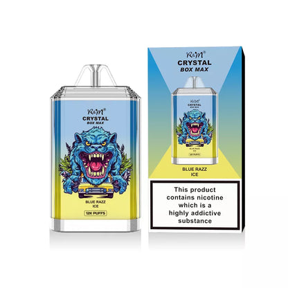 R and M Crystal Box Max 12,000 Puffs