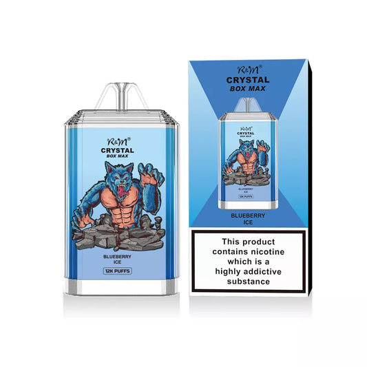 R and M Crystal Box Max 12,000 Puffs