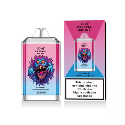 R and M Crystal Box Max 12,000 Puffs