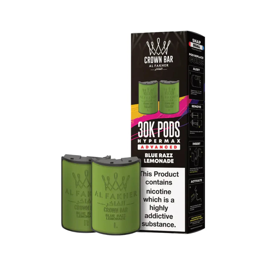 Blue Razz Lemonade – Al Fakher Hypermax 30K Refill Pods