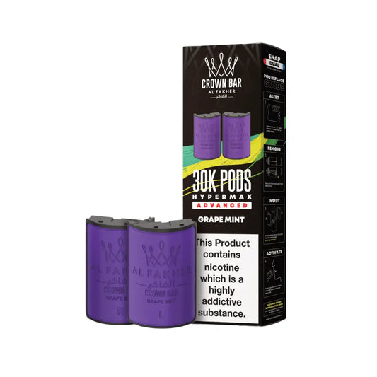 Grape Mint – Al Fakher Hypermax 30K Refill Pods
