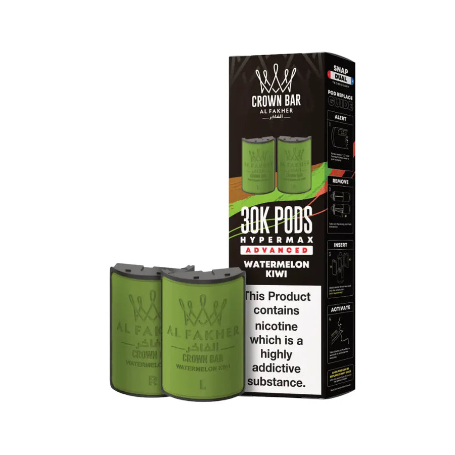 Watermelon Kiwi – Al Fakher Hypermax 30K Refill Pods
