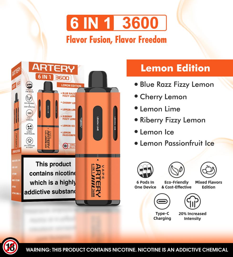 Artery 6 In 1 Pod Kit 3600 Puffs