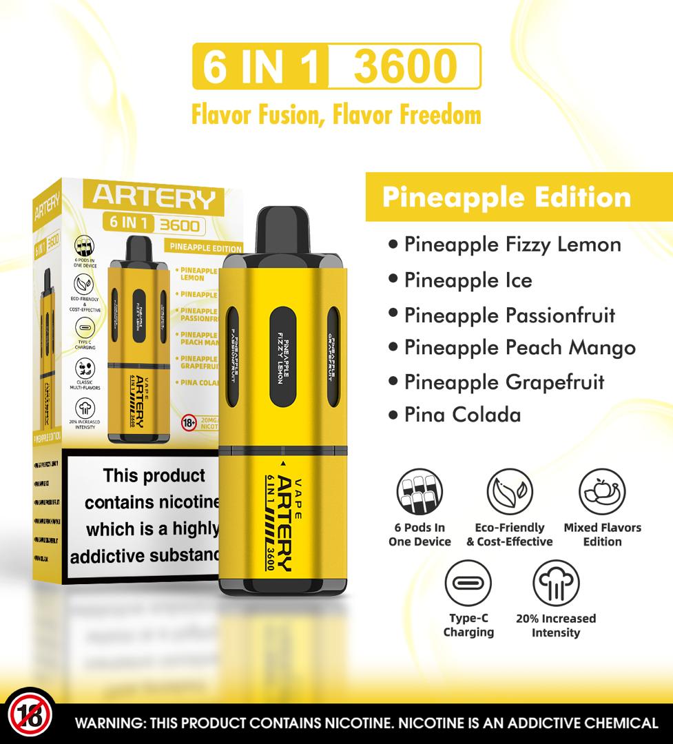 Artery 6 In 1 Pod Kit 3600 Puffs
