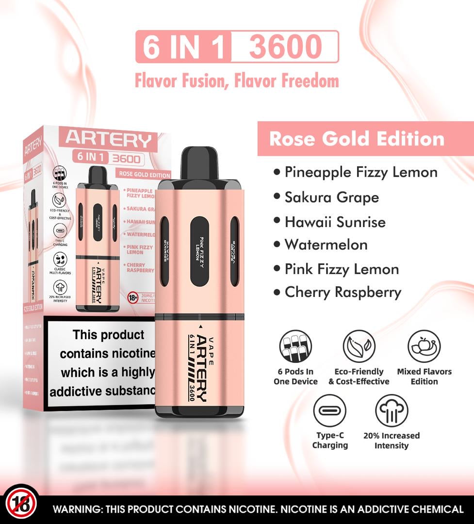 Artery Vape Flavors Artery 6 In 1 Pod Kit 3600 Puffs | Only 4.99! Vaporesso XROS Replacement Pods - Vape Pods | Giant Vapes Artery Vape Flavors Artery 6 In 1 Pod Kit 3600 Puffs | Only 4.99! Vaporesso XROS Replacement Pods - Vape Pods | Giant Vapes