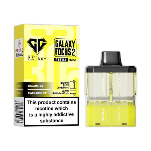 Banana Ice / Pineapple Ice Crystal Galaxy Focus 2 30K Refill Pods