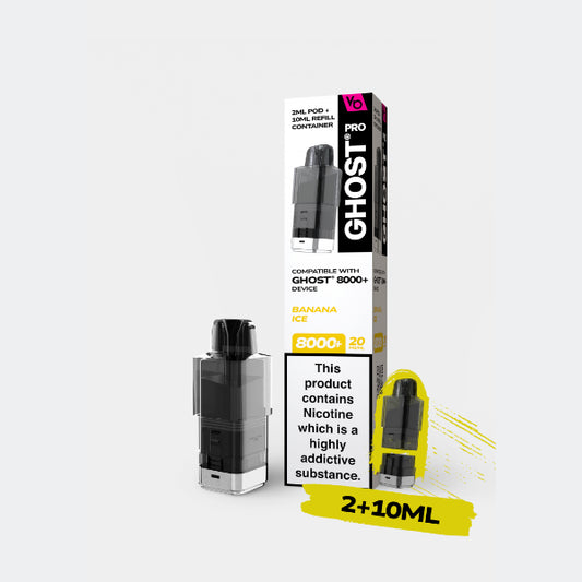 Banana Ice - Ghost Pro 8000+ Refill Pods