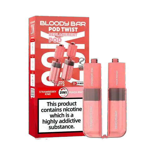 Strawberry Kiwi / Peach Mango – Bloody Bar Ultra Twist 20K Refill Pods