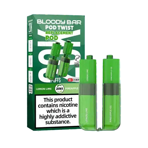 Lemon Lime / Pineapple Ice – Bloody Bar Ultra Twist 20K Refill Pods
