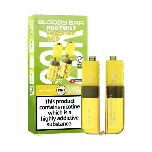 Pineapple Ice / Strawberry Raspberry Cherry Ice – Bloody Bar Ultra Twist 20K Refill Pods