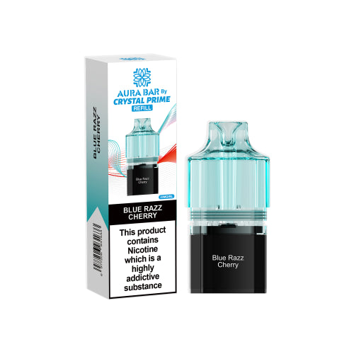 Blue Razz Cherry - Crystal Prime Aura 10k Replacement Pods