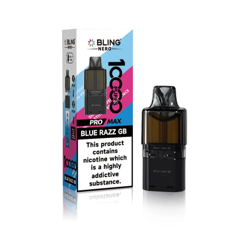 Blue Razz Gummy Bear - Crystal Bling Nero 10K Refill Pods
