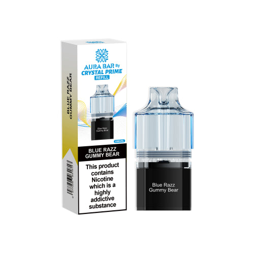 Blue Razz Gummy Bear - Crystal Prime Aura 10k Replacement Pods