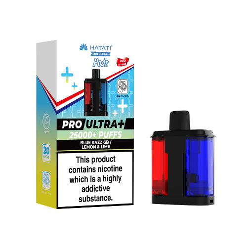 Blue Razz Gummy Bear / Lemon Lime - Hayati Pro Ultra 25K Refill Pods