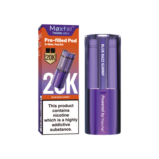 Blue Razz Gummy - Maxfel Twinkle Ultra 20K Refill Pods