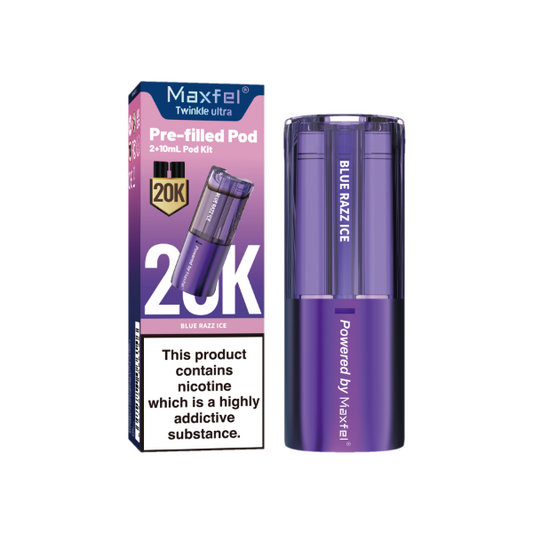 Blue Razz Ice - Maxfel Twinkle Ultra 20K Refill Pods