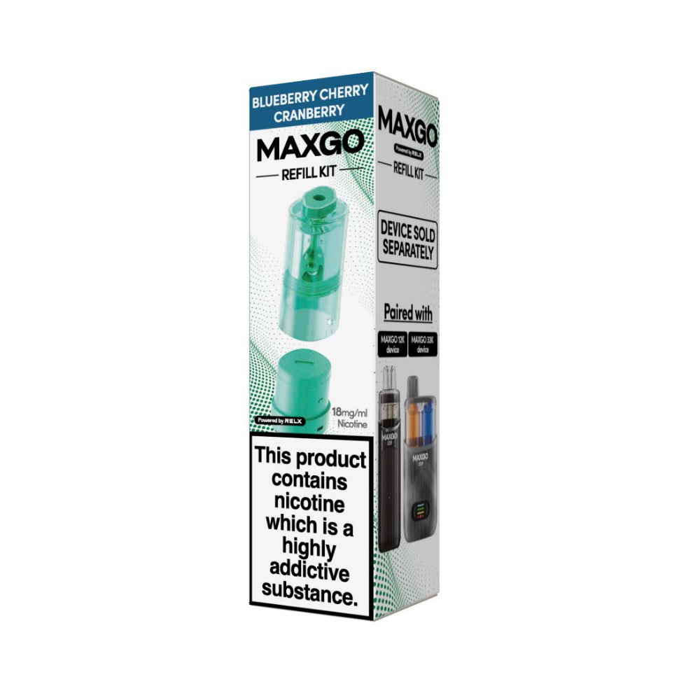Blueberry Cherry Cranberry – Relx Maxgo 33K Replacement Pods *New*