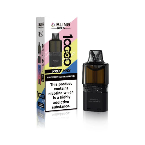 Blueberry Sour Raspberry - Crystal Bling Nero 10K Refill Pods