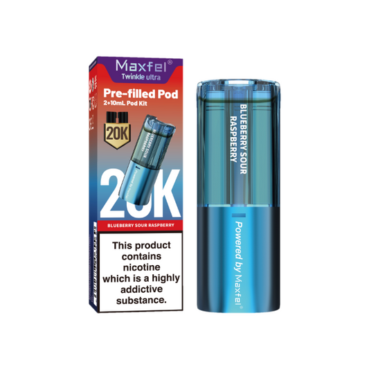 Blue Sour Raspberry - Maxfel Twinkle Ultra 20K Refill Pods