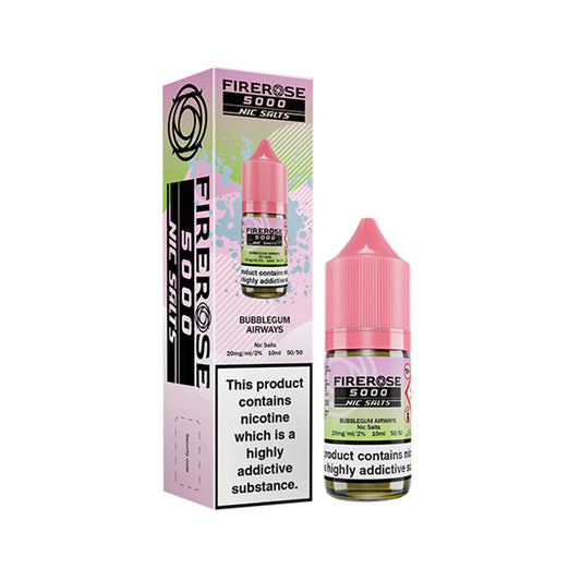 Bubblegum Airways - Firerose 5000 Nic Salts 10ml