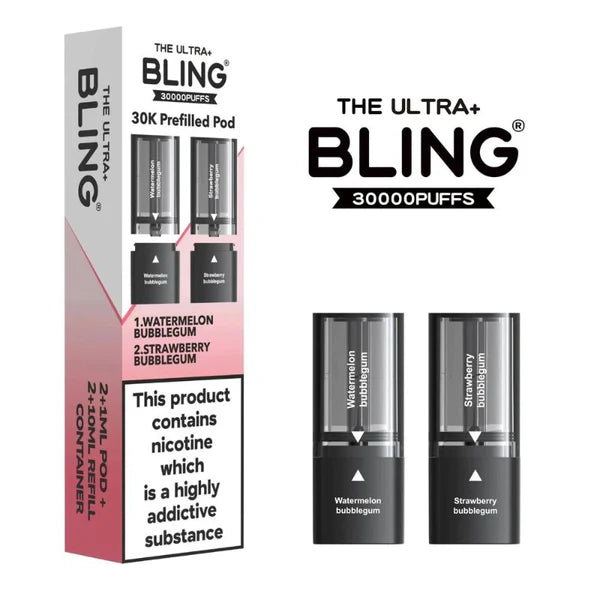 Watermelon Bubblegum / Strawberry Bubblegum - Bling Ultra+ 30K Refill Pods