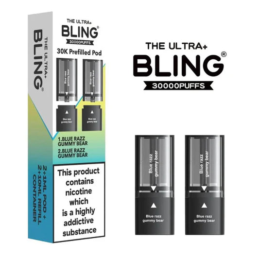 Blue Razz Gummy Bear - Bling Ultra+ 30K Refill Pods
