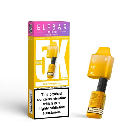 Sour Pineapple Ice Elf Bar AF5000 Refill Pods | Only 4.99! VapehouseUK Sour Pineapple Ice Elf Bar AF5000 Refill Pods | Only 4.99! VapehouseUK