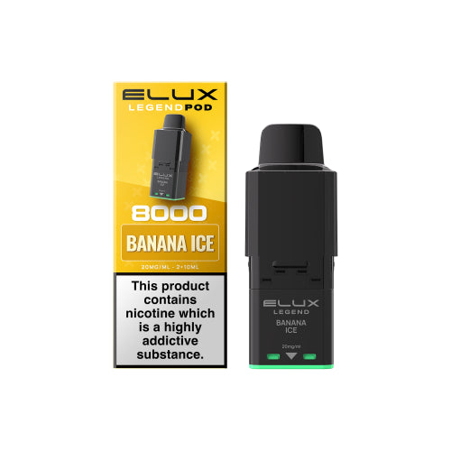 Banana Ice – Elux Legend 8000 Refill Pods
