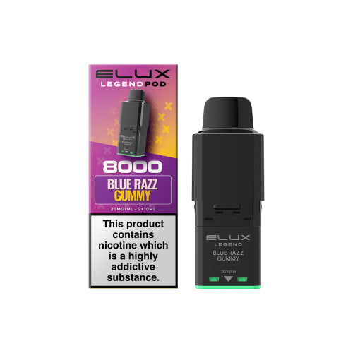 Blue Razz Gummy – Elux Legend 8000 Refill Pods