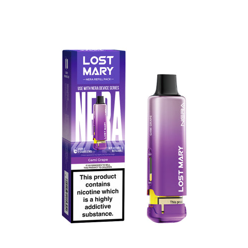 Gami Grape – Lost Mary Nera 15k Refill Pods (New)