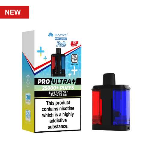 Blue Razz Gummy Bear / Lemon Lime - Hayati Pro Ultra 25K Refill Pods