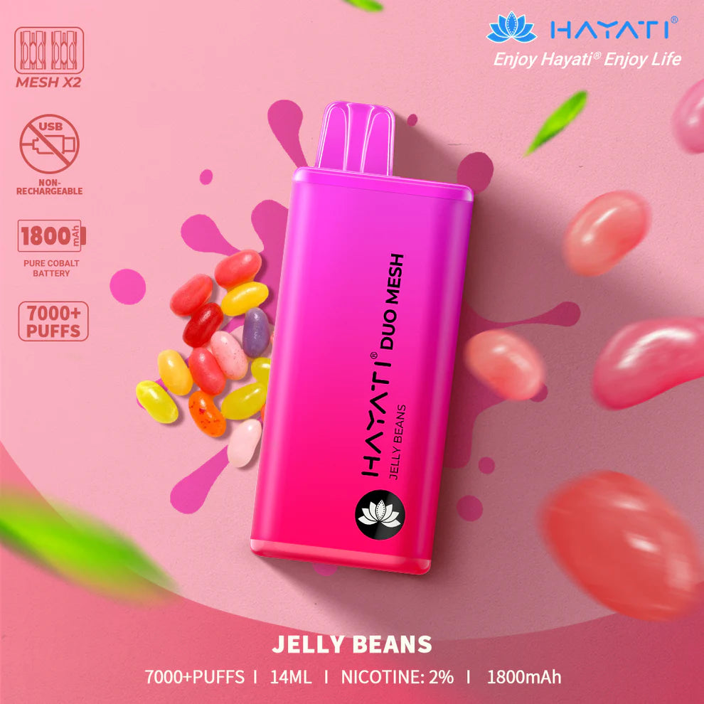 Hayati Duo Mesh 7000 Puffs Disposable Vape | All Flavours Available | Now Only £10.99!