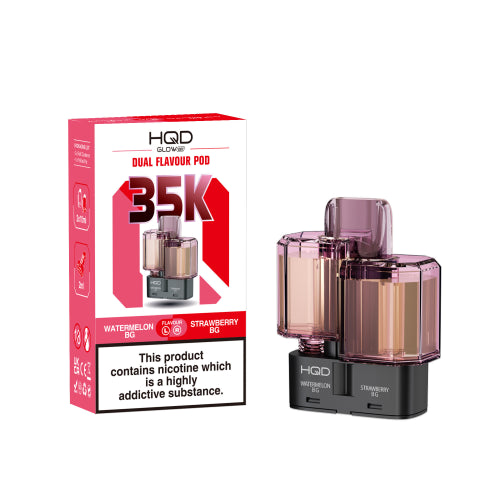 Watermelon BG / Strawberry BG - HQD Glow Air 35K Refill Pods