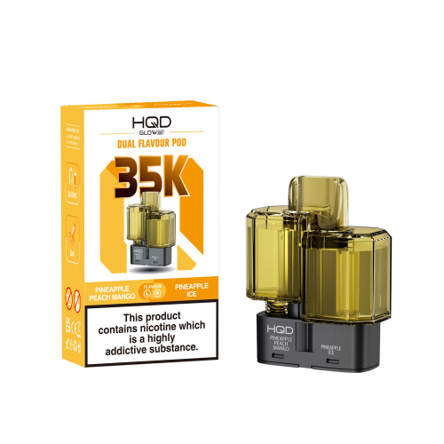 Pineapple Peach Mango / Pineapple Ice - HQD Glow Air 35K Refill Pods