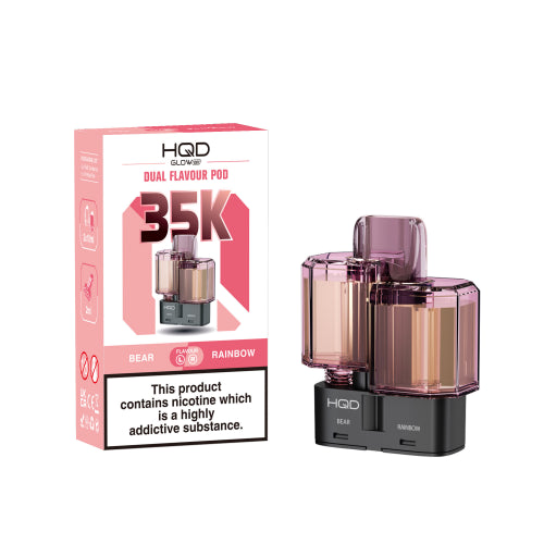 Bear / Rainbow - HQD Glow Air 35K Refill Pods