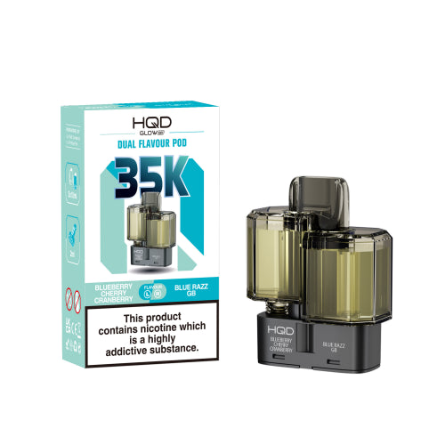Blueberry Cherry Cranberry / Blue Razz GB - HQD Glow Air 35K Refill Pods