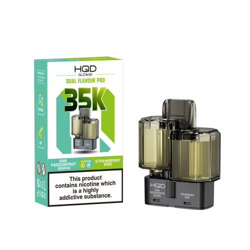 Kiwi Passionfruit Guava / Strawberry Kiwi - HQD Glow Air 35K Refill Pods