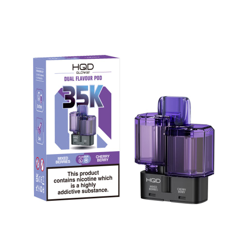 Mixed Berries / Cherry Berry - HQD Glow Air 35K Refill Pods