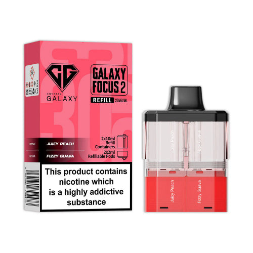 Juicy Peach / Fizzy Guava Crystal Galaxy Focus 2 30K Refill Pods