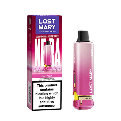 Juicy Peach – Lost Mary Nera 15k Refill Pods *New*
