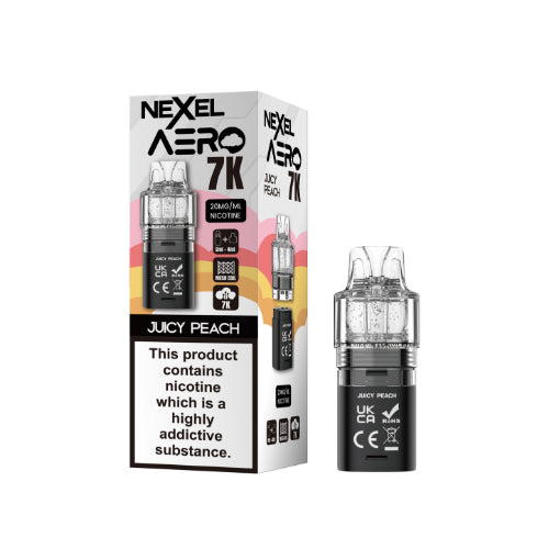 Juicy Peach – Nexel Aero 7K Refill Pods