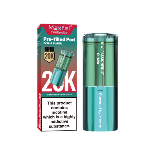 Kiwi Passionfruit Guava - Maxfel Twinkle Ultra 20K Refill Pods