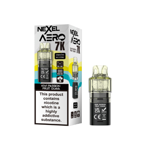 Kiwi Passion Fruit Guava – Nexel Aero 7K Refill Pods
