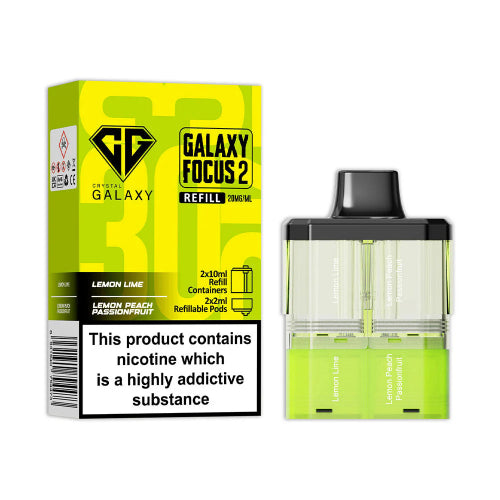 Lemon Lime / Lemon Peach Passionfruit Crystal Galaxy Focus 2 30K Refill Pods