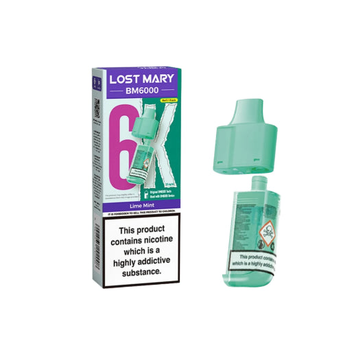 Lime Mint – Lost Mary BM6000 Refill Pods