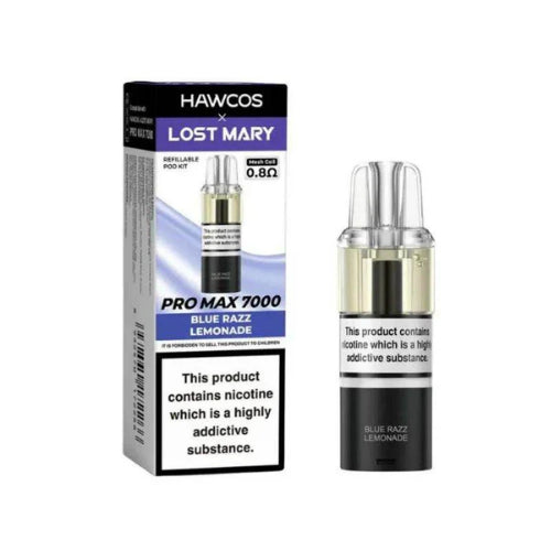 Blue Razz Lemonade – Lost Mary x Hawcos Pro Max 7000 Refill Pods