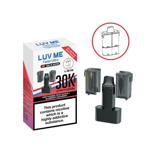 Kiwi Passionfruit Guava / Blueberry Raspberry - Luv Me 30K Refill Pods